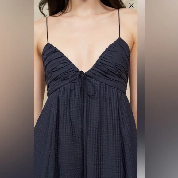 La Ligne Capucine Dress In Navy NWOT - Picture 2 of 9